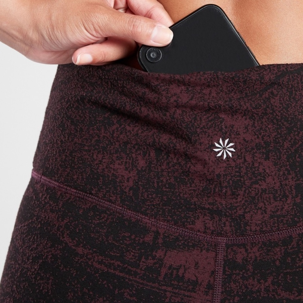 Athleta Red and Black Leggings - Picture 11 of 12